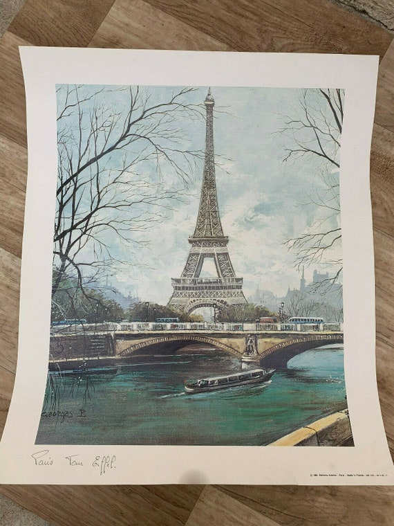 Vintage French Poster PARIS Tour Eiffel 15071915
