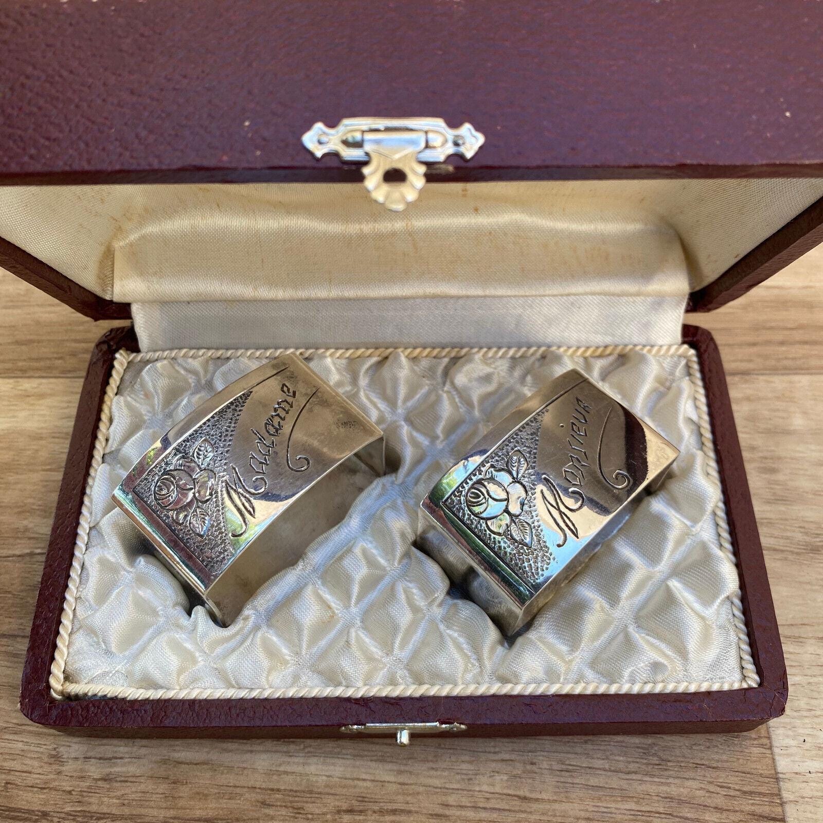 ヴィンテージ フランス製 シルバープレート アンティーク ナプキン