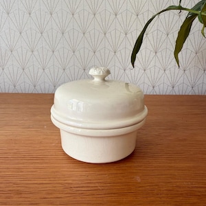 Vintage White French Sarregueminnes Foie Gras Terrine 11012516