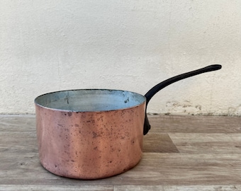 OLD copper pan French tin lining 13" 3mm thick 4.1kg DEHILLERIN PARIS 0703233