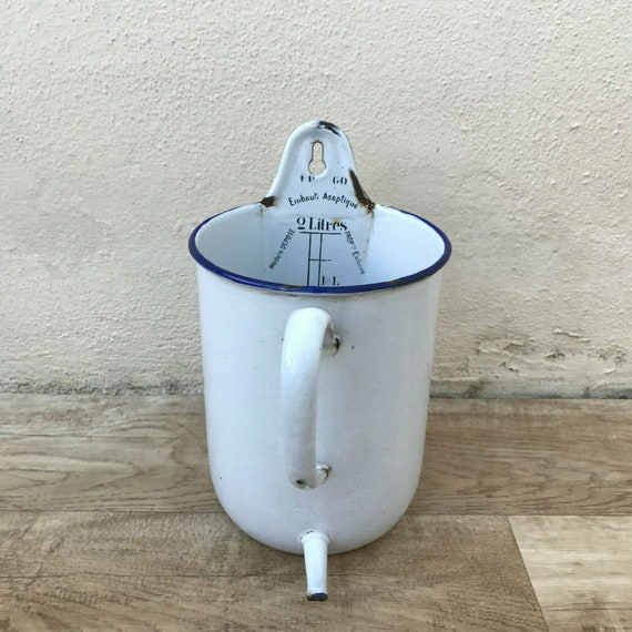 Vintage french enameled Enamelware IRRIGATOR DOUCHE garden Etsy