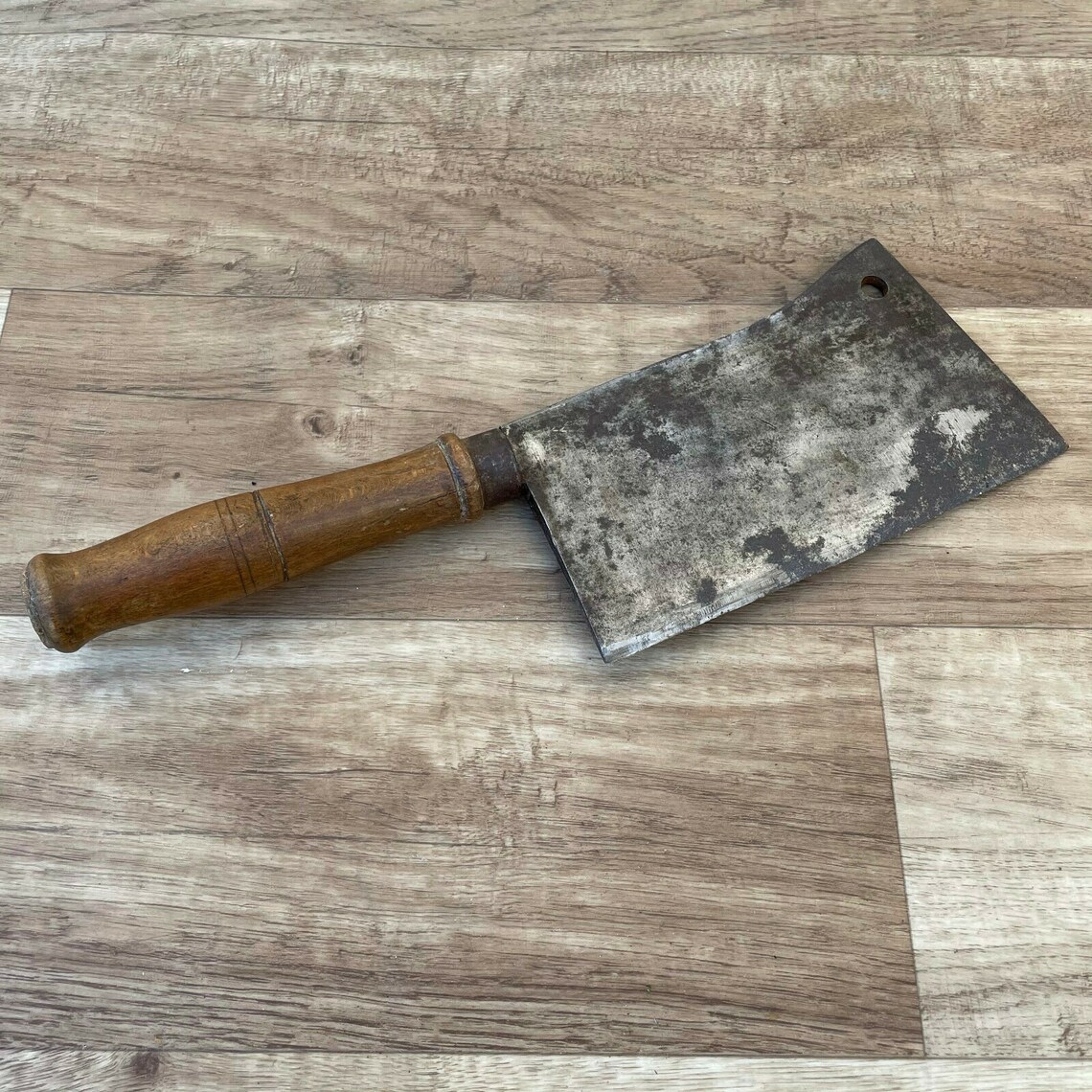 Antique French Butcher Chef Meat Cleaver Solid Steel and Etsy