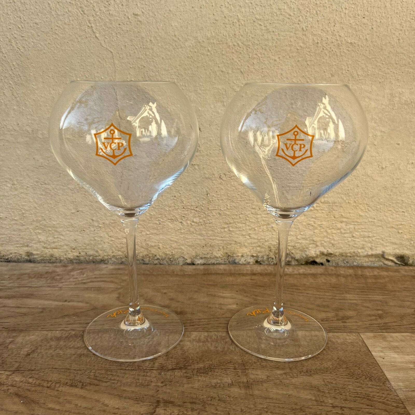 2 X Veuve Cliquot Clicquot Rich Orange Glasses Flutes Cup Ice 3001221