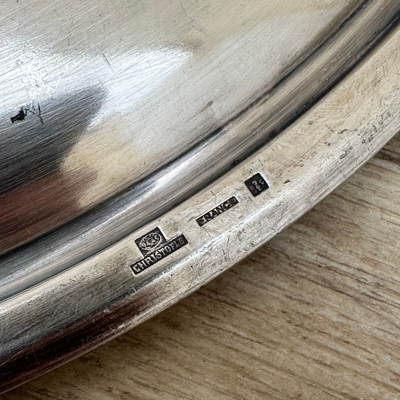 Plat Rond de service CHRISTOFLE Modèle MALMAISON métal argenté Plateau 30 cm | eBay