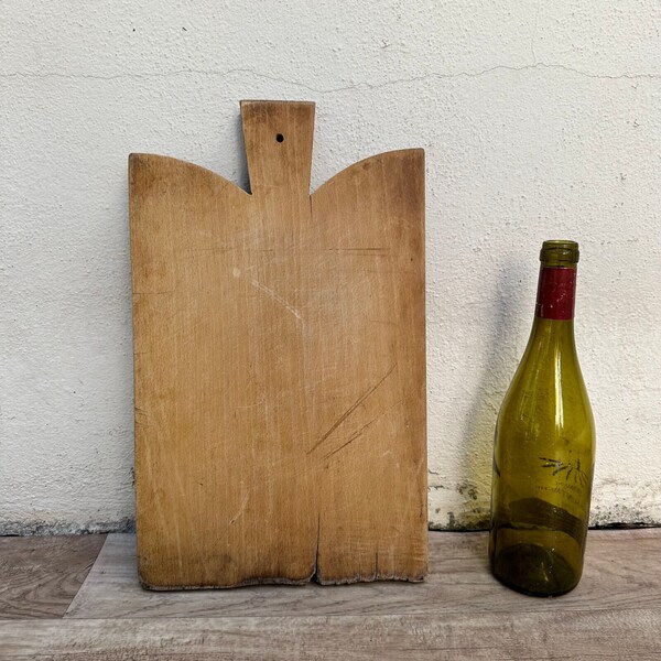Antique Vintage French Bread Or Chopping Cutting Board Wood 0111237