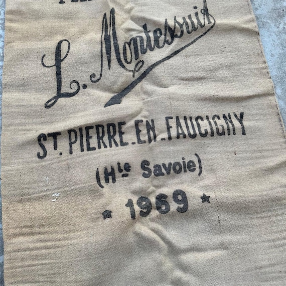 Vintage French Grain Cereal Flour Linen Bag 1710241 - Etsy