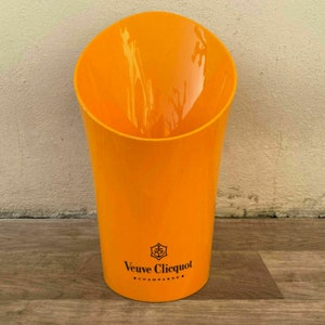 Vintage French Champagne French Ice Bucket Cooler Orange VEUVE CLICQUOT 1606217