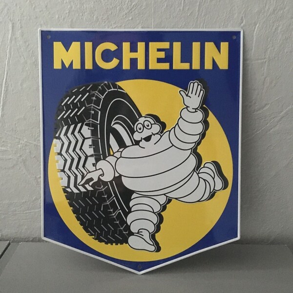 Michelin Metall Schild Frankreich Auto Auto Vintage 1811191
