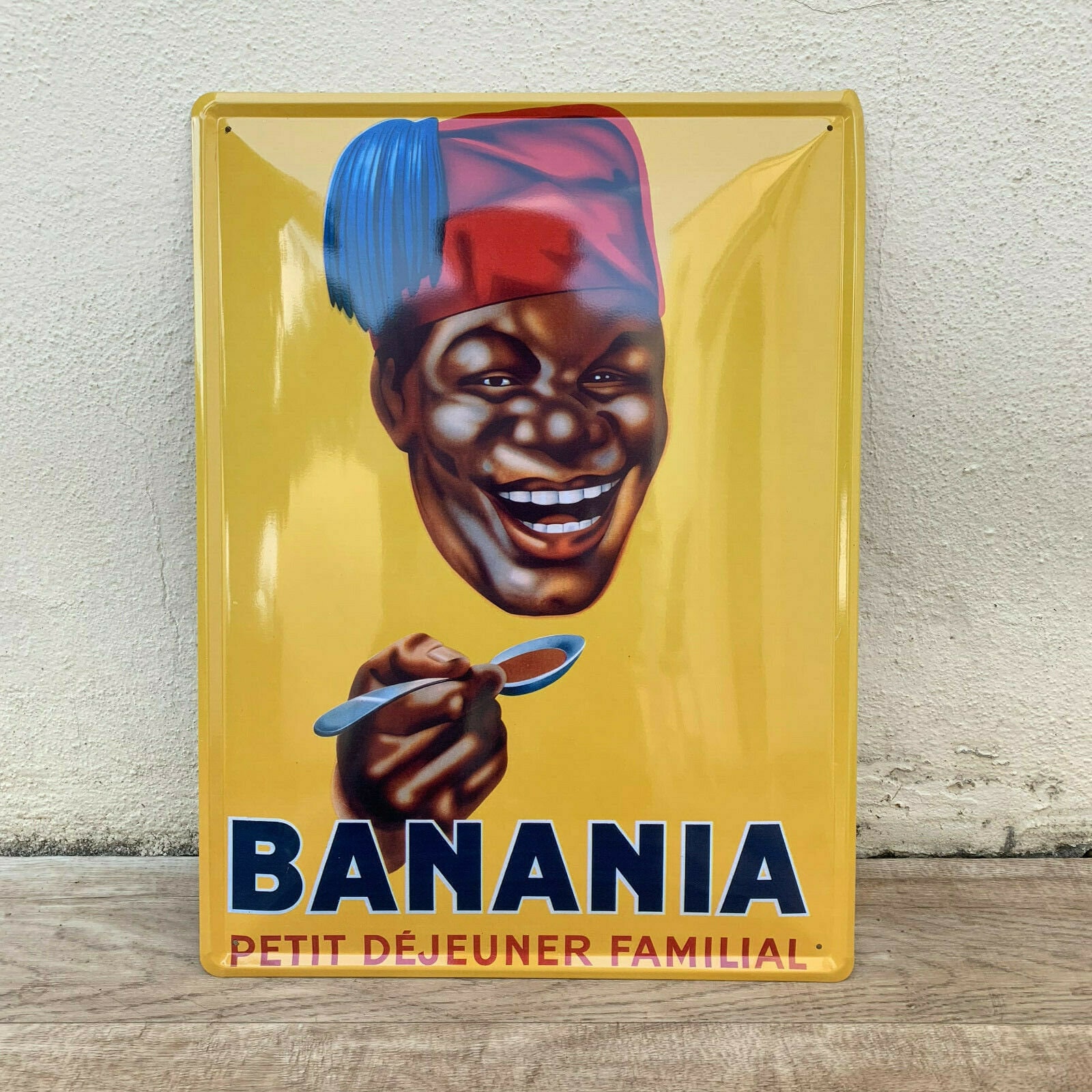 Banania French Metal Sign From France Advertising Vintage 1211203