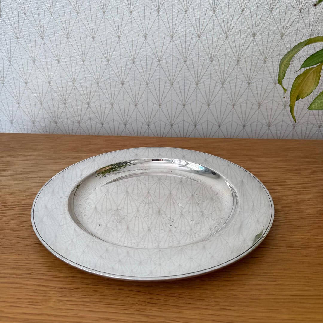Vintage Christofle Silver Plated Presentation Plate 30cm French