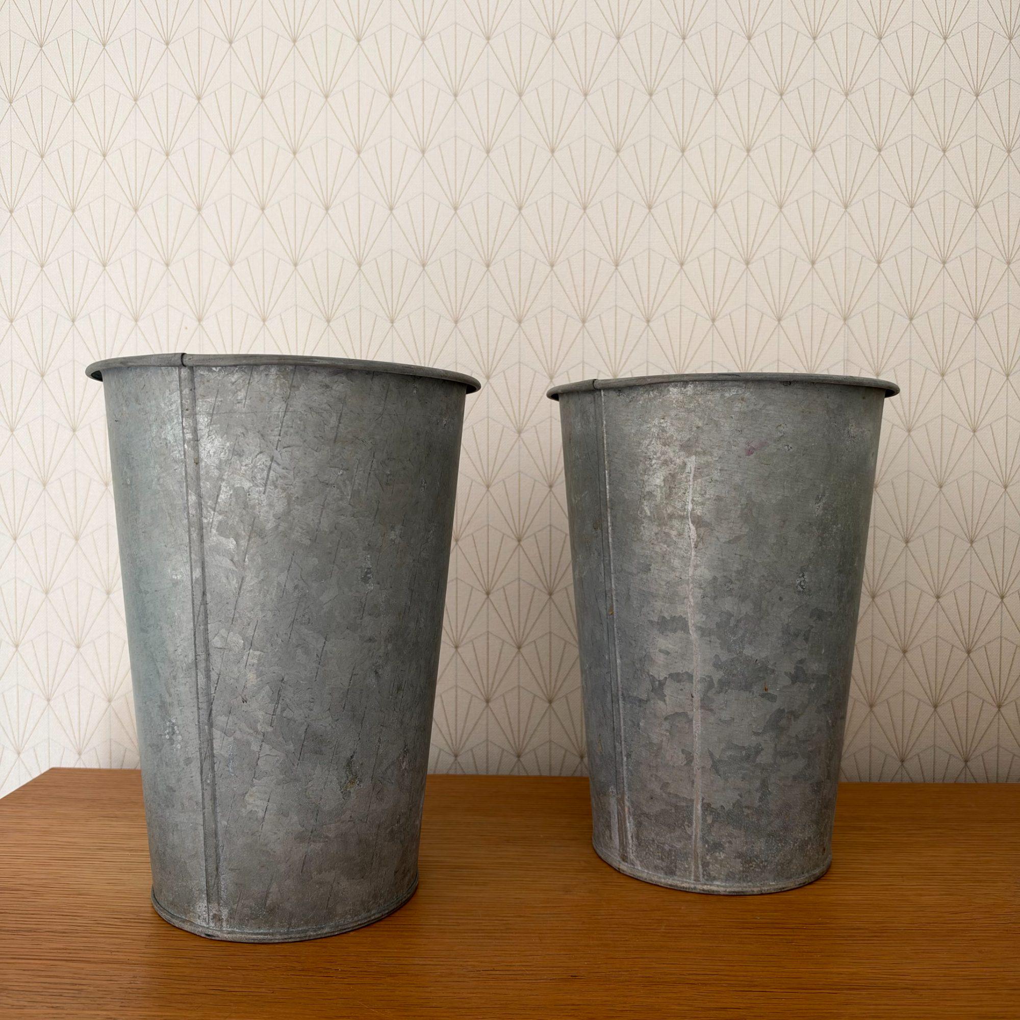 Antique Zinc Galvanized Bucket - Etsy