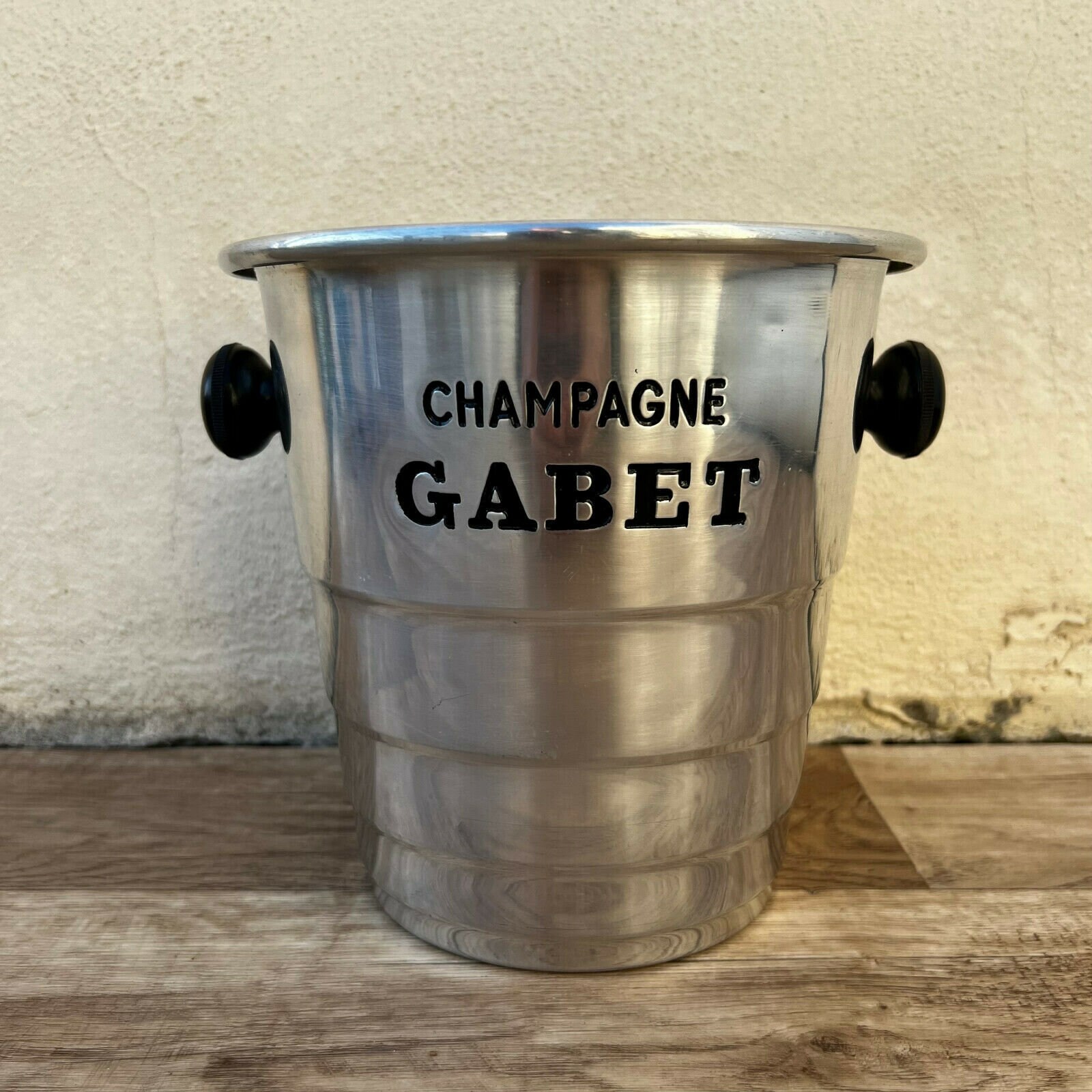 Refroidisseur de Seau à Glace Champagne Vintage Français Made France Gabet 1002221