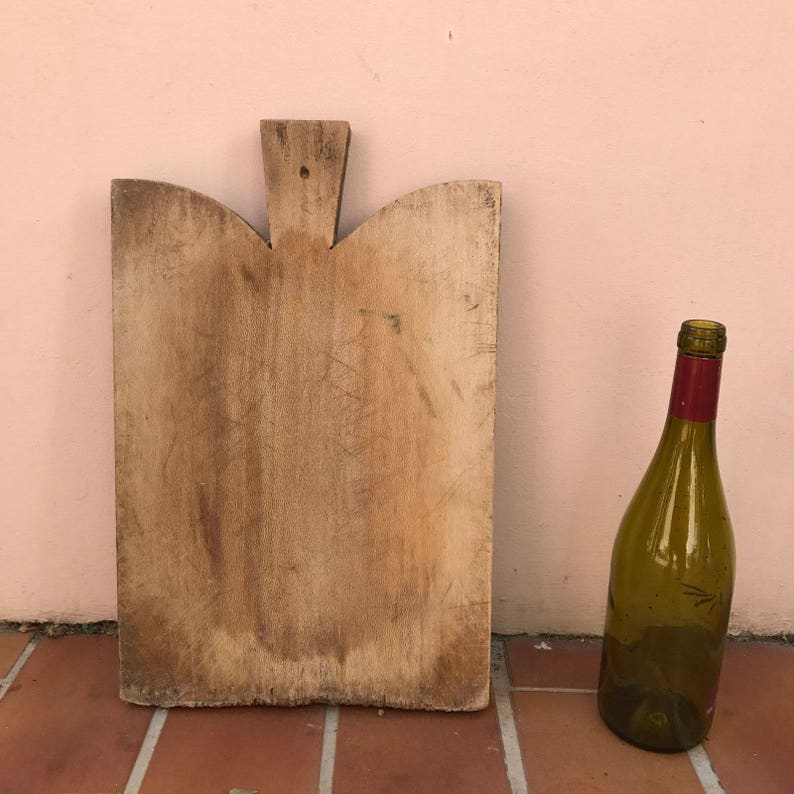 ANTIQUE VINTAGE FRENCH bread or chopping cutting board wood 18041732