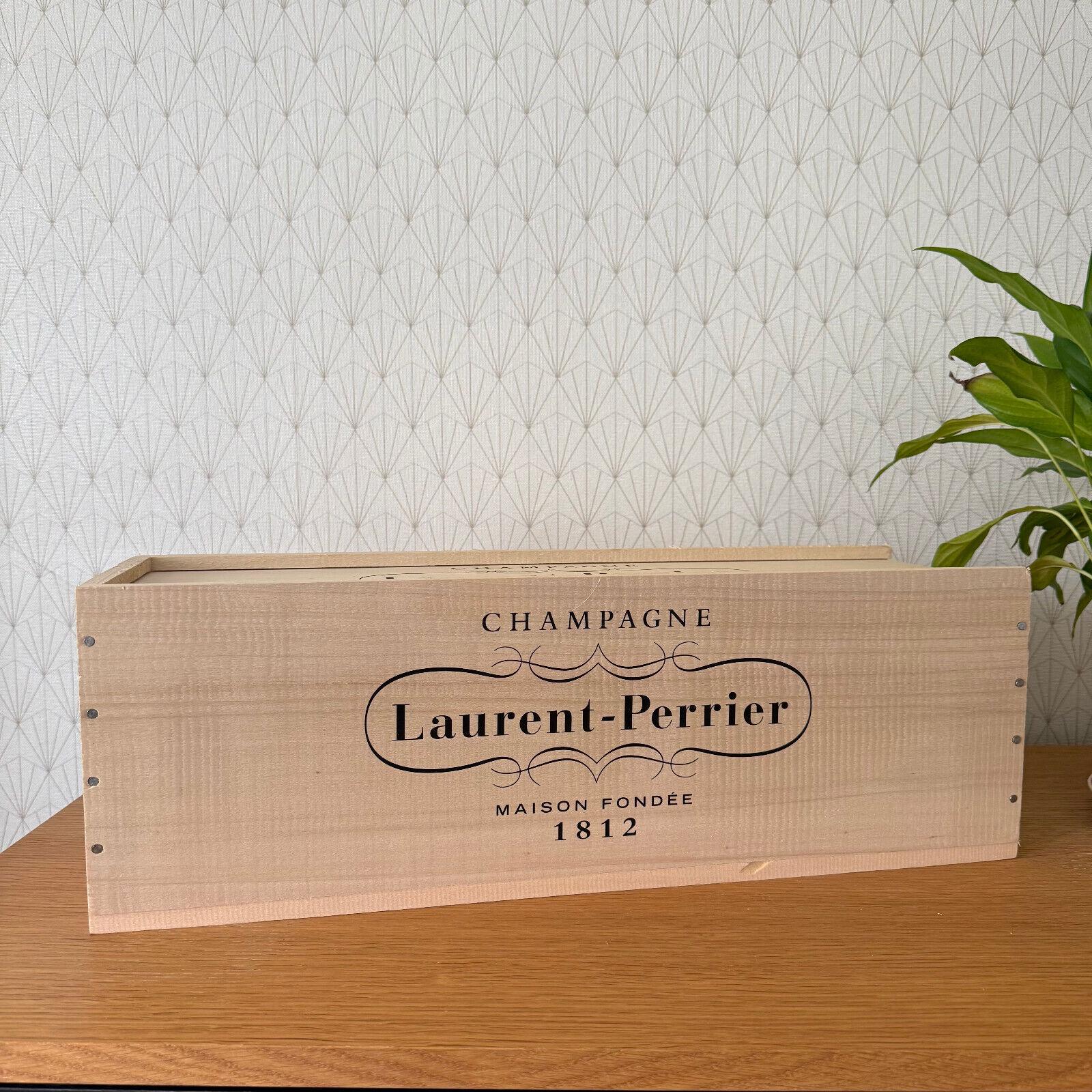 アンティーク　アッシュトレイ　Laurent-Perrier Vintage French Laurent-perrier Champagne Crate Wooden Box 26