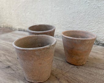 フランスアンティークテラコッタ製プランターポット/植木鉢/土器(90