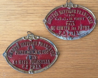 French Vintage Agricultural Award Trophy Plaques 1950s Prizes 1212253