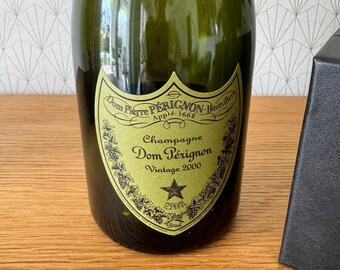 Dom Perignon Vintage 2000 Empty Champagne Bottle Gift Box French