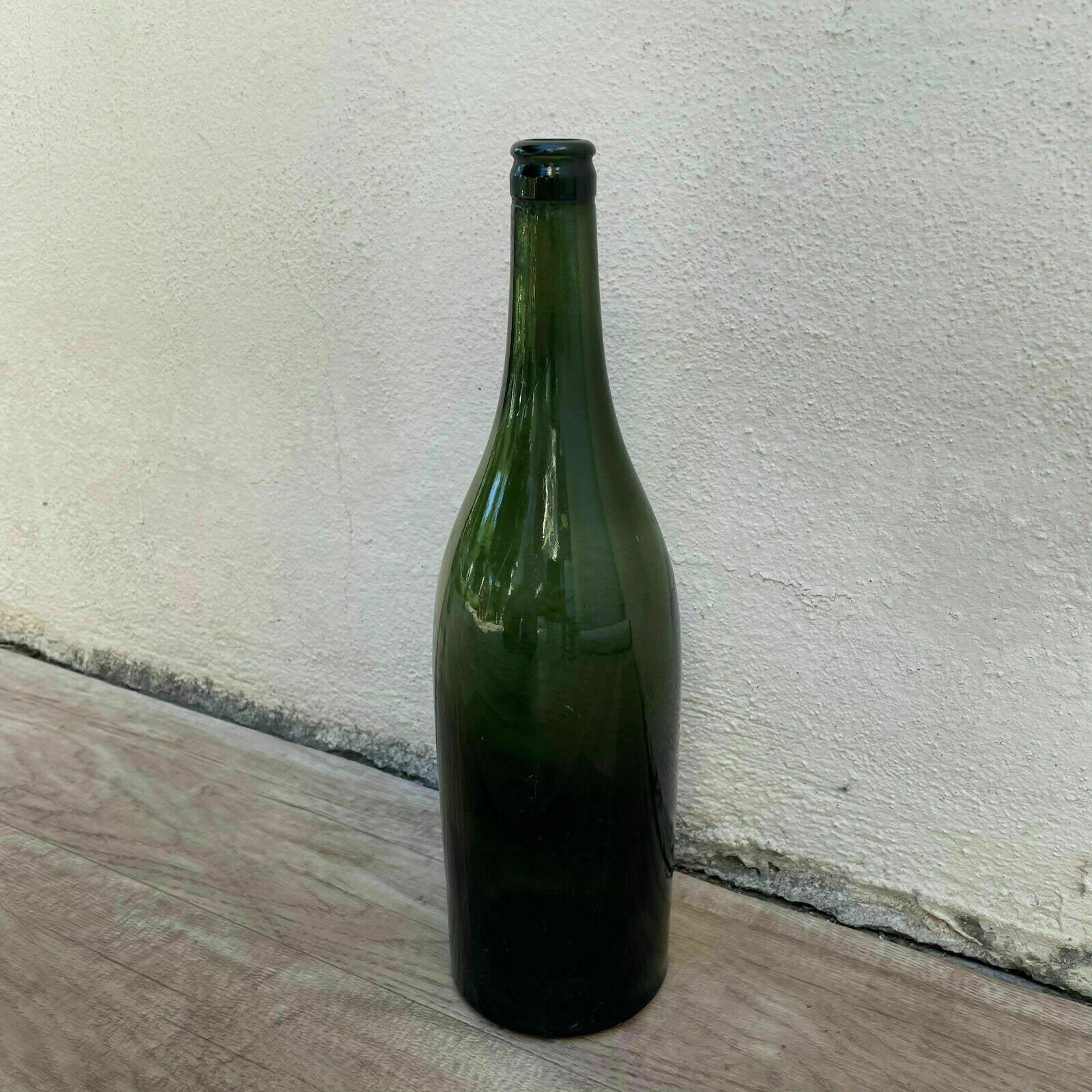 Vintage French Wine Bottles Dark Green Glass 1920s Set of 4
