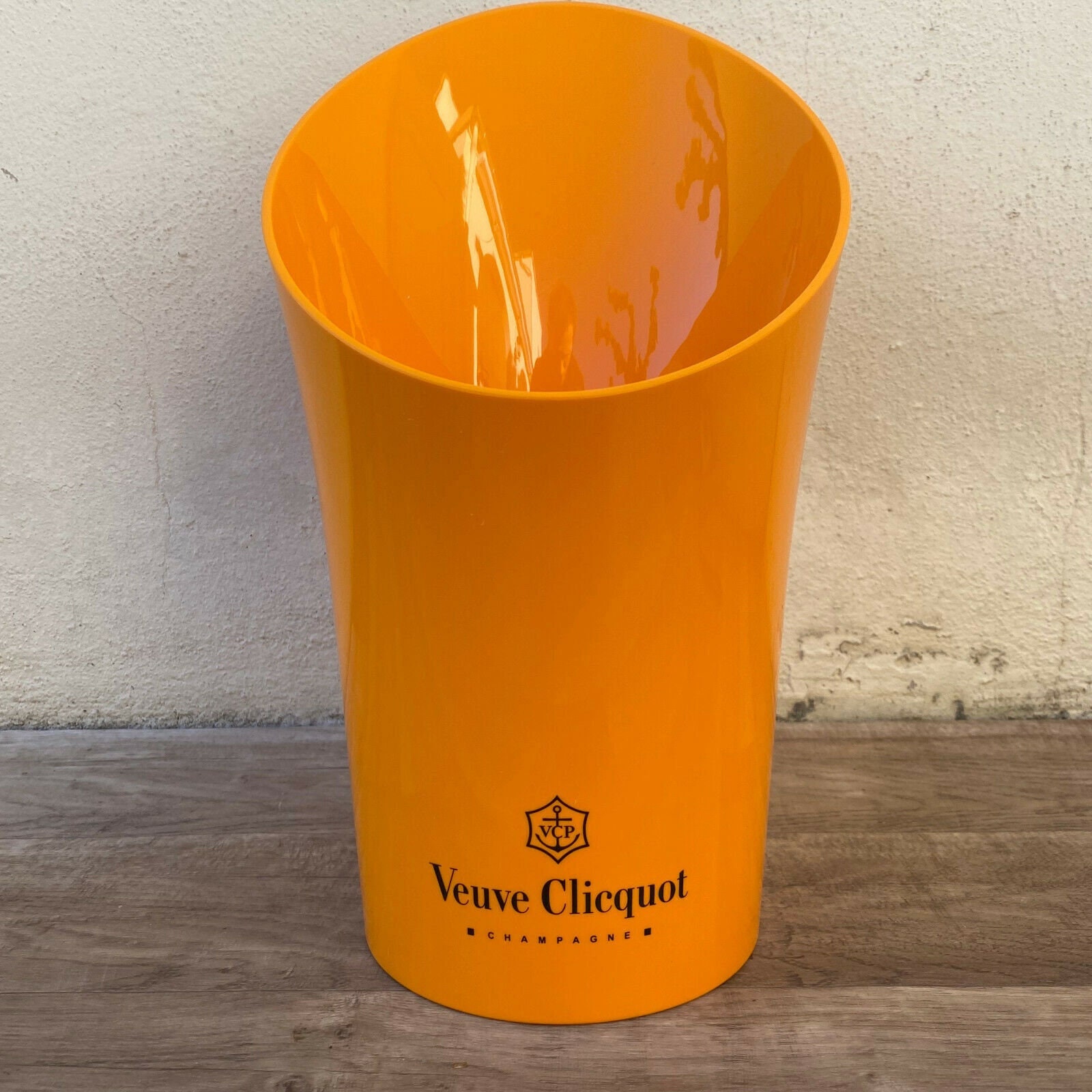 Vintage Français Champagne Ice Bucket Cooler Orange Veuve Clicquot 1808215