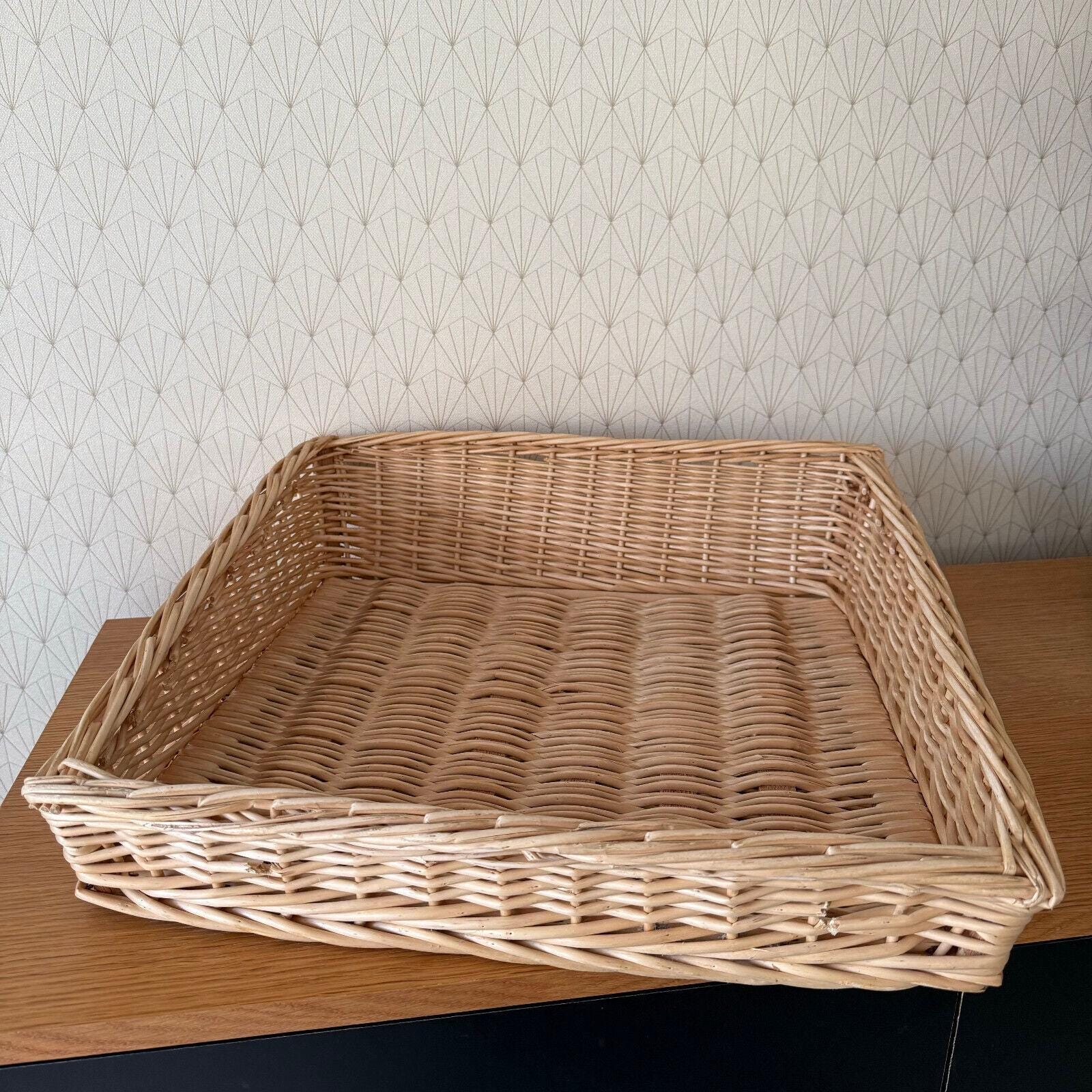 ヴィンテージ フレンチ ウィッカー バスケット ヴィンテージ ラタン