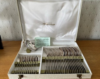 Couverts vintage Frionnet François en métal argenté, 37 pièces 2302241