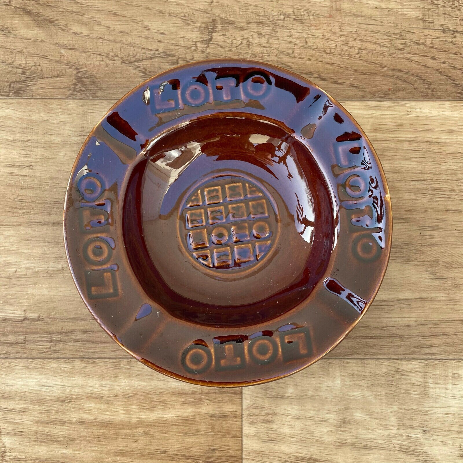 Loto Vintage Français Lotery Cendrier Anciennes Pièces de 0904216