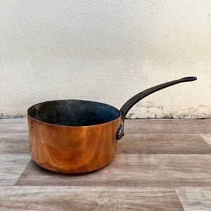 vintage pan French COPPER lining 8 1/4" 1.6kg 08082212