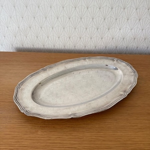 Vintage Christofle Paris Silver Plated Oval Serving Tray 0324253