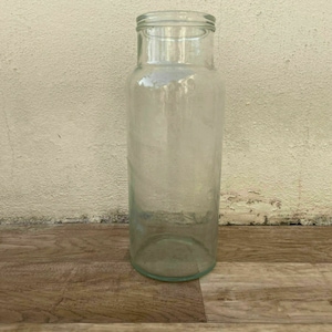 Vintage French 19Th Century Bottle Blown Clear Glass 0107215