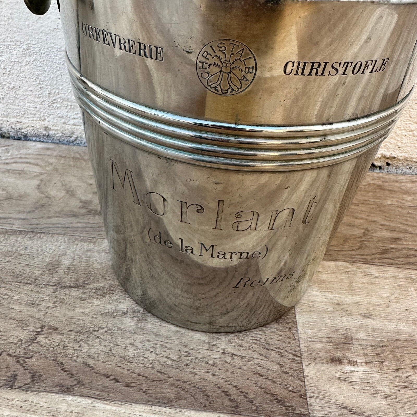 Seau à Champagne Folio Christofle Vintage – Argenté, Plaqué Argent, France, Parfait état