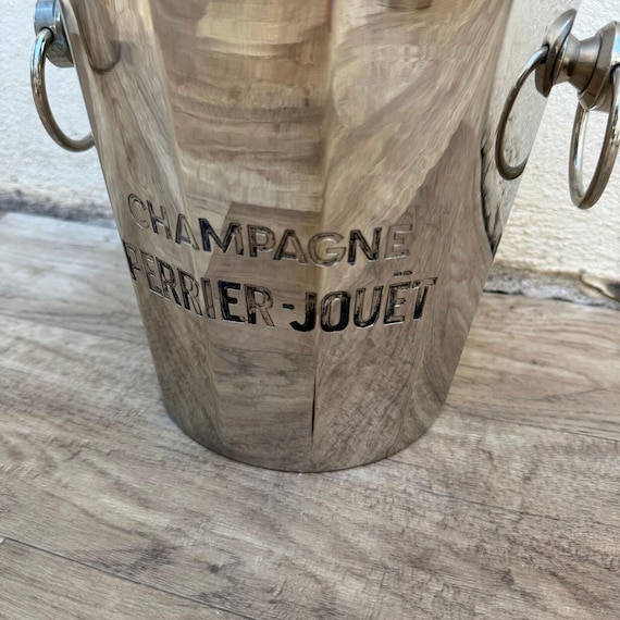 Ancien vintage magnifique seau à champagne, glaçe Perrier-Jouët en