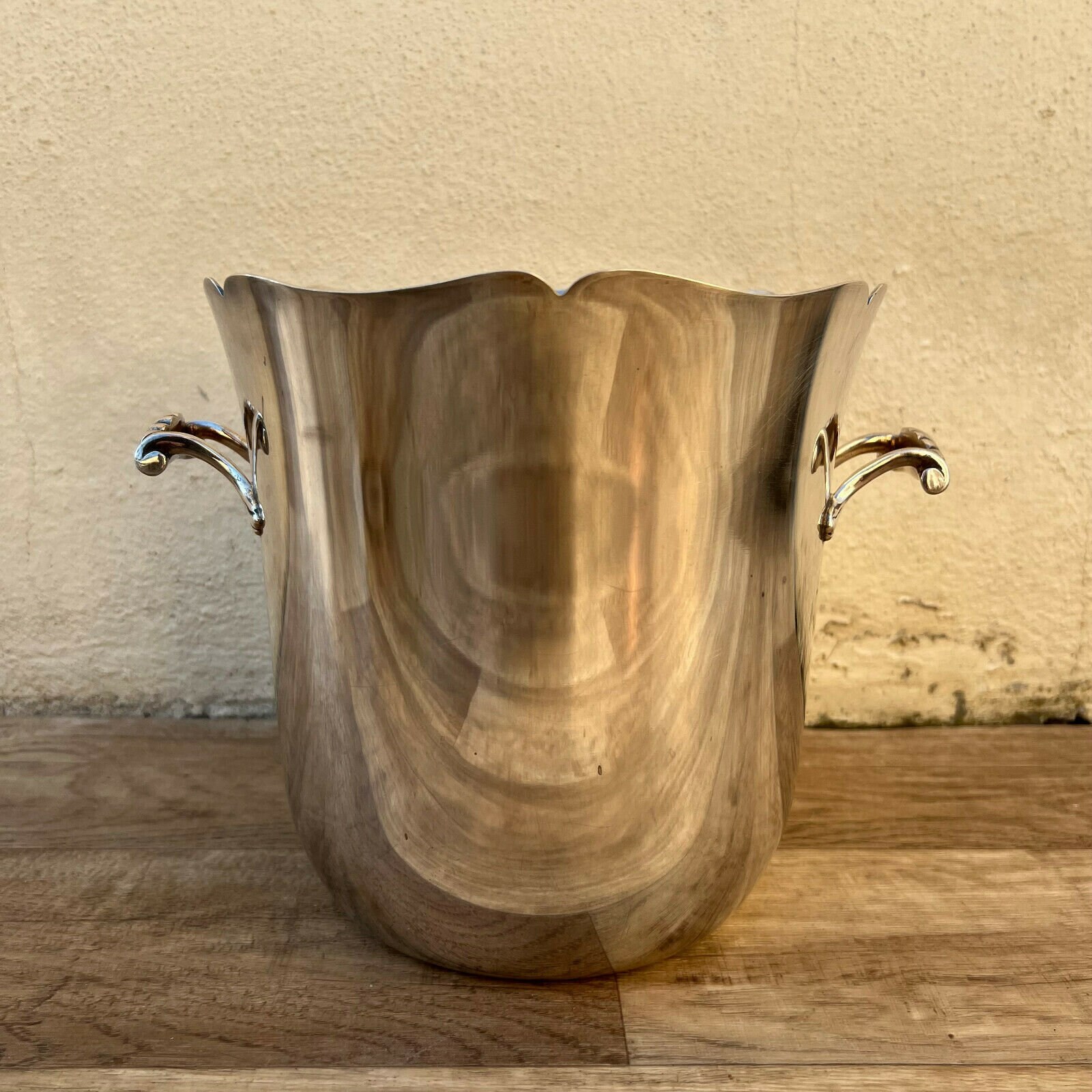 Vintage Français Champagne Silverplate Ice Bucket Cooler Ercuis 2407219