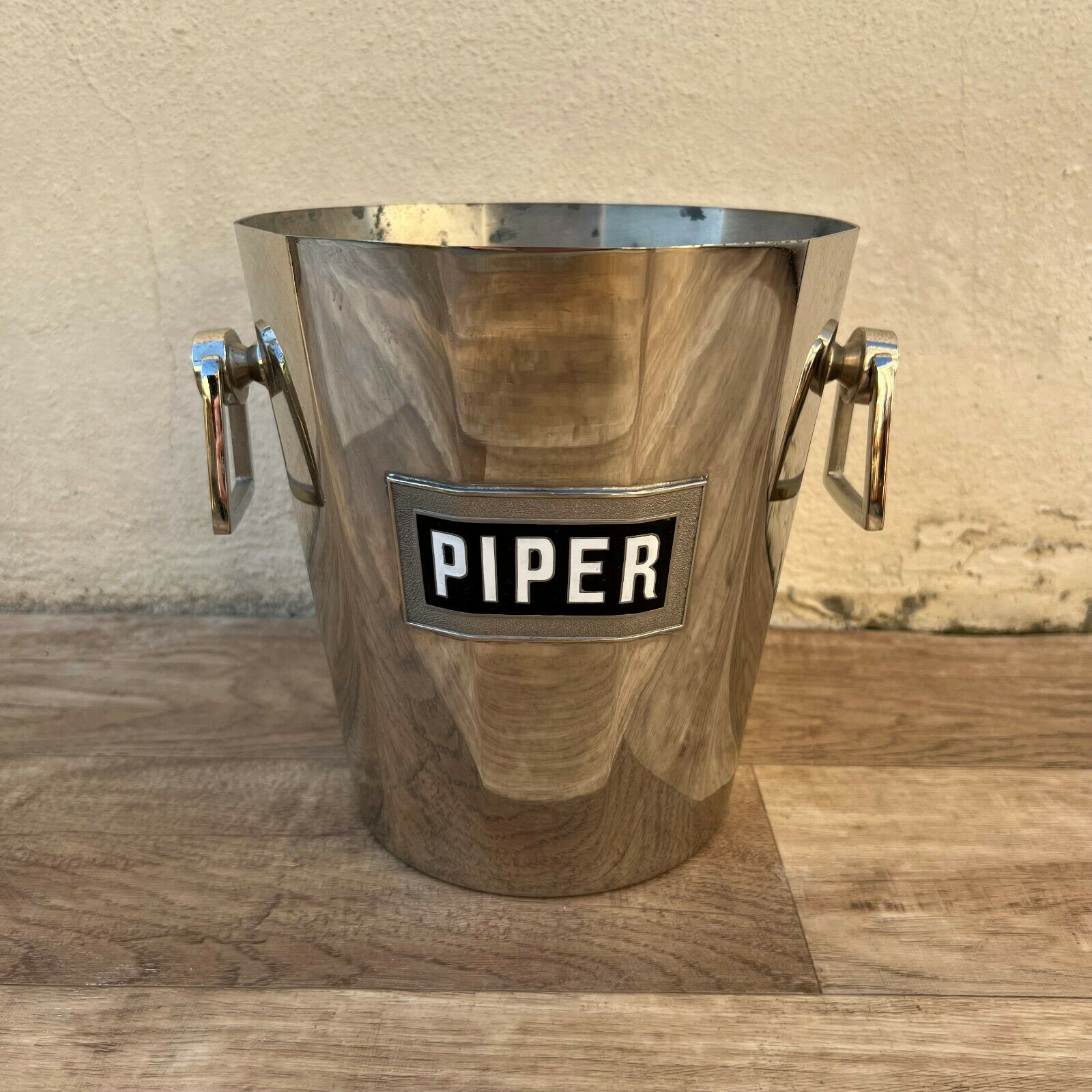 Vintage Français Champagne Silverplate Ice Bucket Cooler Piper 2407217