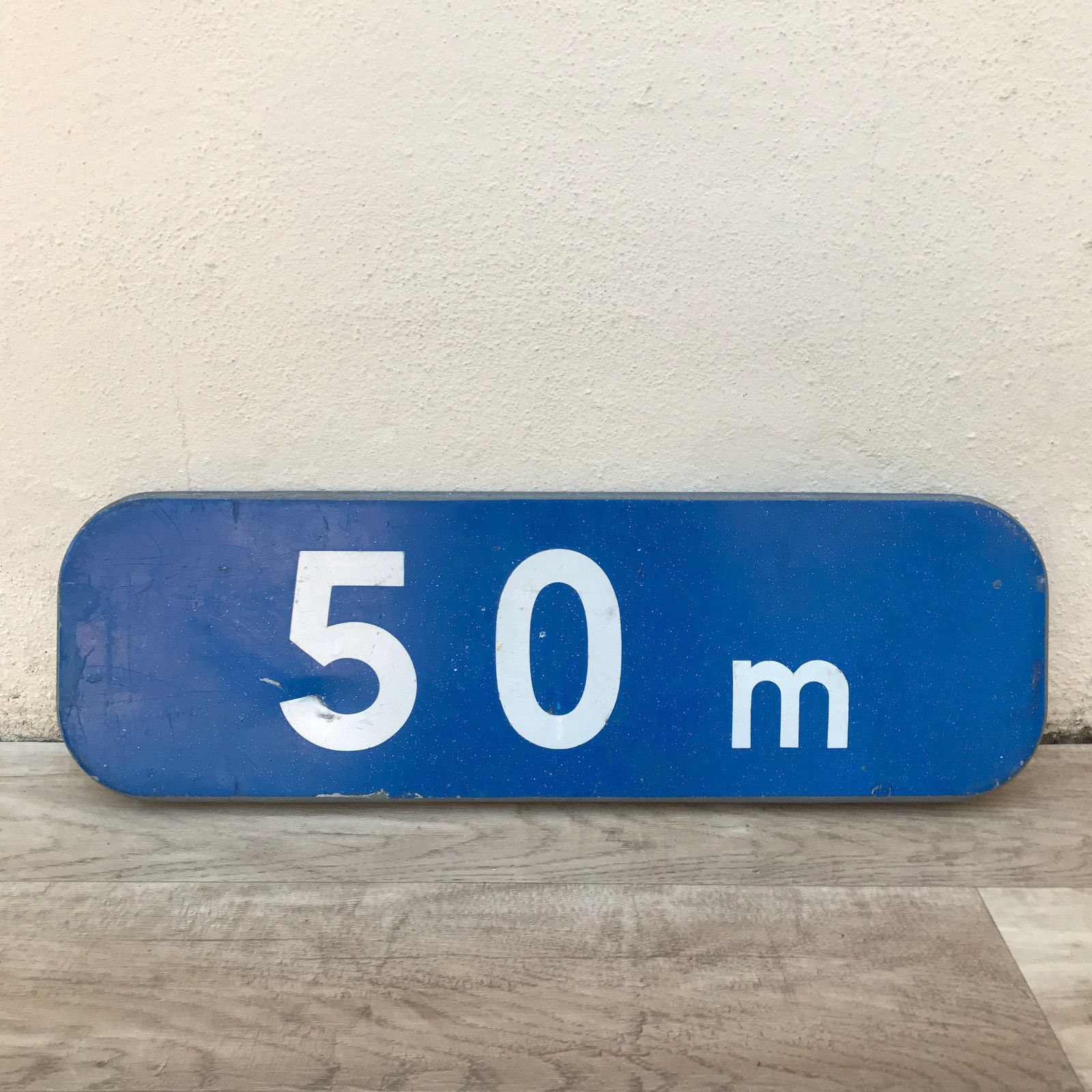 Ancienne Français Rue Plaque d'enseigne en Métal Vintage 50M 1509185