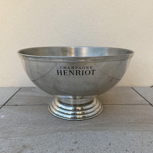 French Champagne Ice Bucket Cooler Basin Henriot Tin Double Magnum 2204255