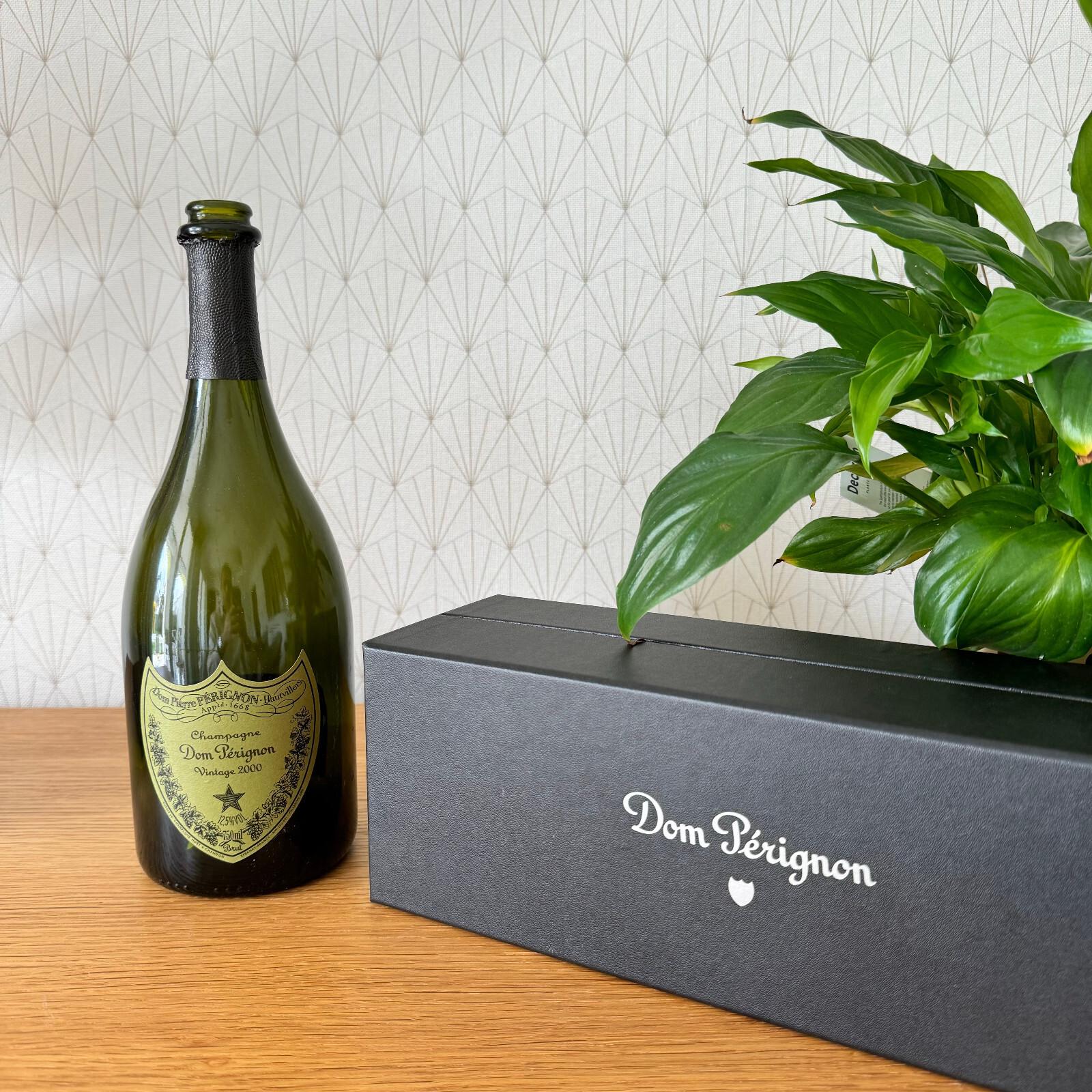Dom Perignon Vintage 2000 Empty Champagne Bottle Gift Box French