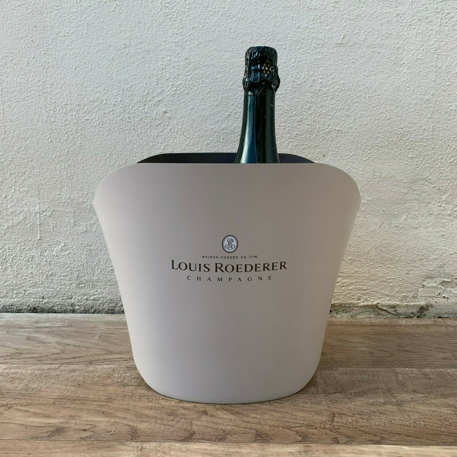 Champagne Vintage Français Métal Seau à Glace Refroidisseur de Lavabo Roederer 19021913