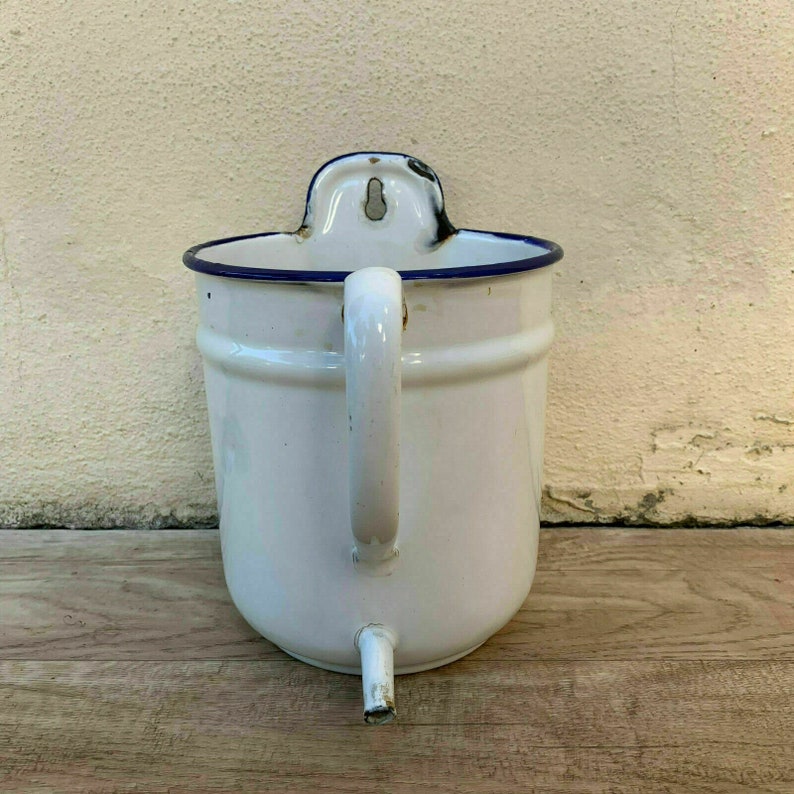 Vintage French Enameled Enamelware IRRIGATOR DOUCHE Garden Etsy