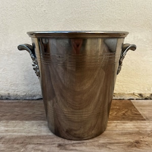 Vintage French Champagne Silverplate Ice Bucket Cooler 1002225