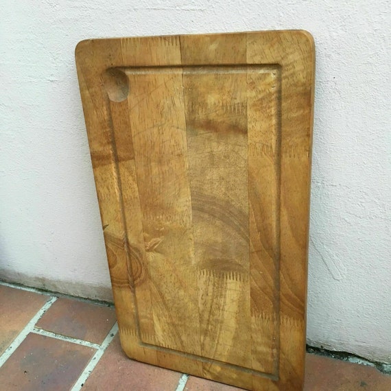 Grande Planche à Pain Vintage En Bois – Rectangulaire Avec Poignées – Déco Cuisine