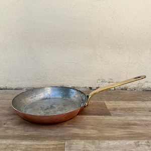 Made in France Paris French pan Copper Cookware 10 1/4&quot; VILLEDIEU 2407233