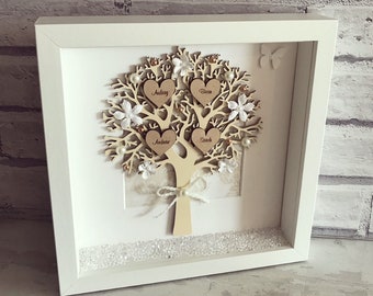 Family Tree Frame | Personalised Gift | Keepsake | Home Decor