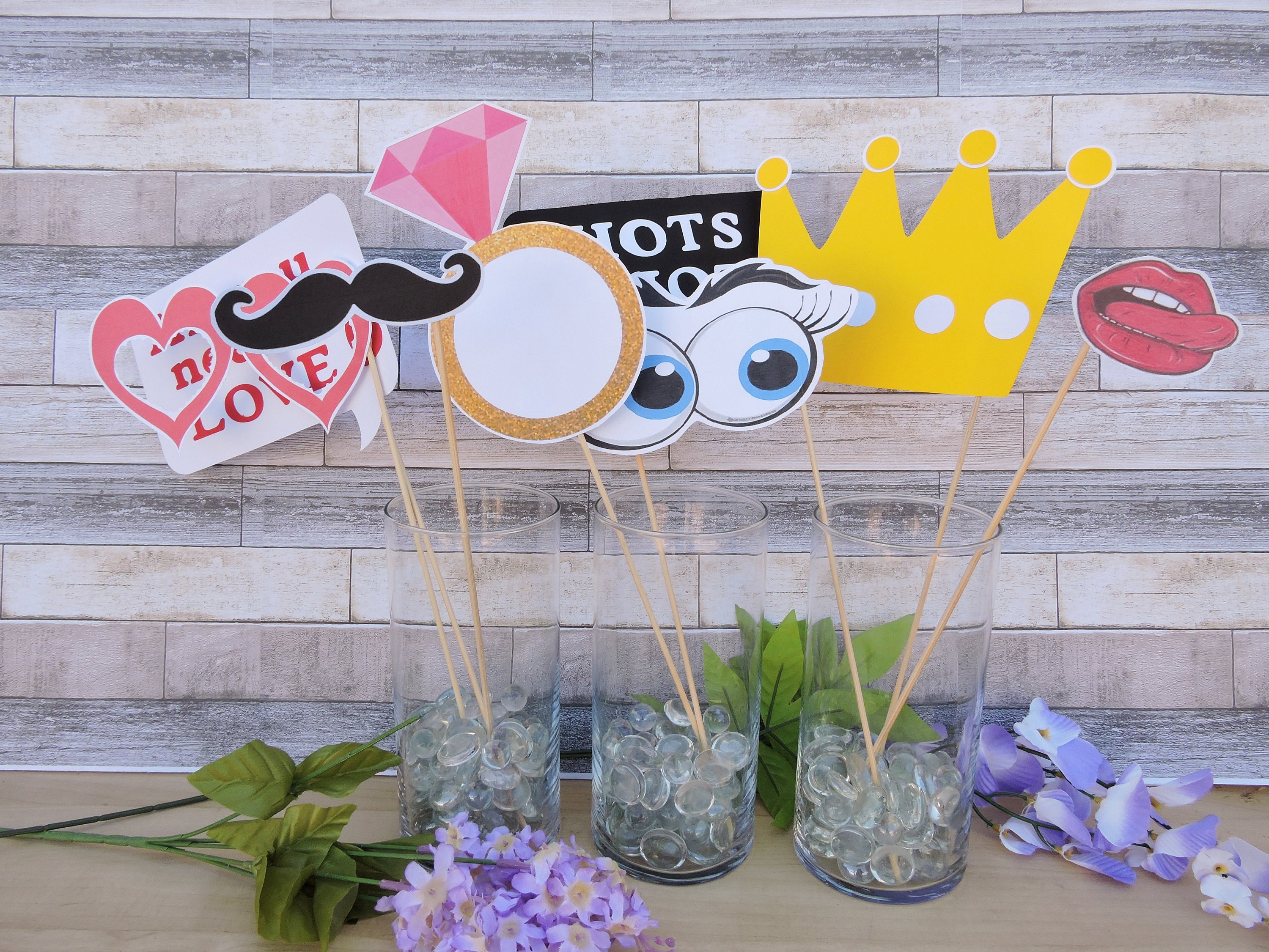Engagement Photo Booth Props Wedding Props Part Decoration Etsy