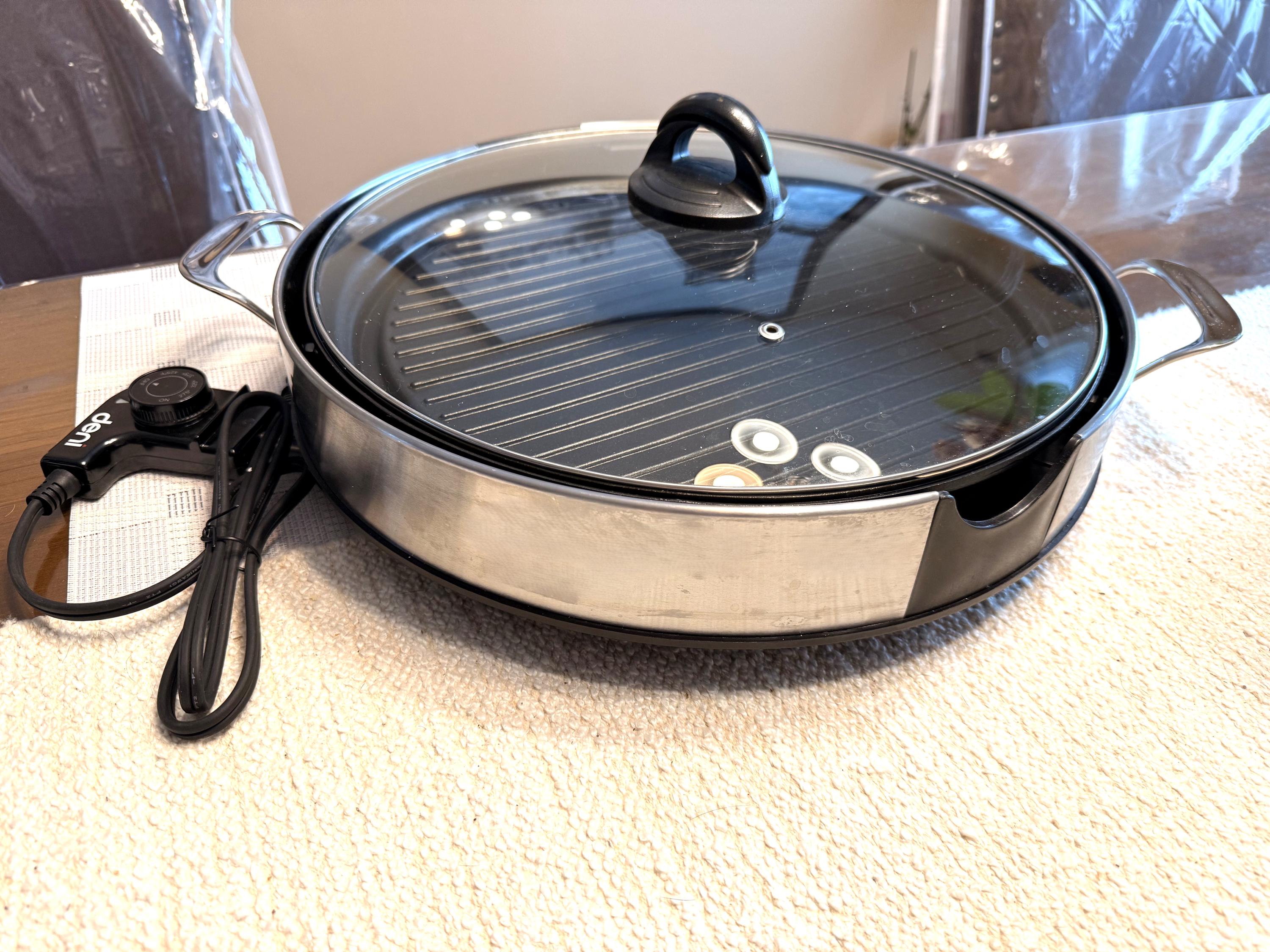 Deni 12″ Indoor Electric Grill – Classic Countertop Cooker, Model ...