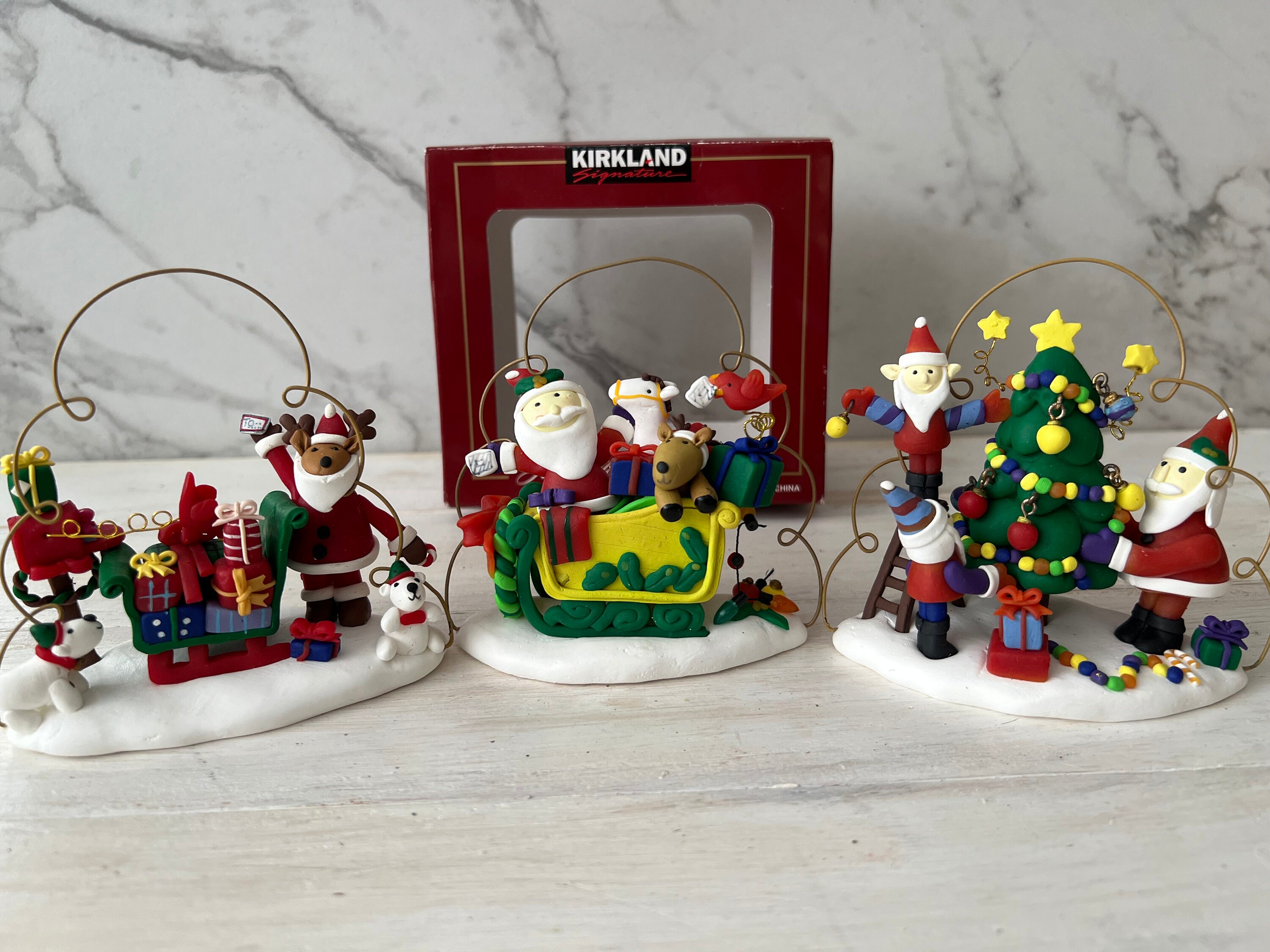 Kirkland Signature Reindeer Santa Sleigh - Etsy