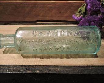 Carbona Marshall Chemical Co, Vintage Bottle, Vintage Cleaning Product