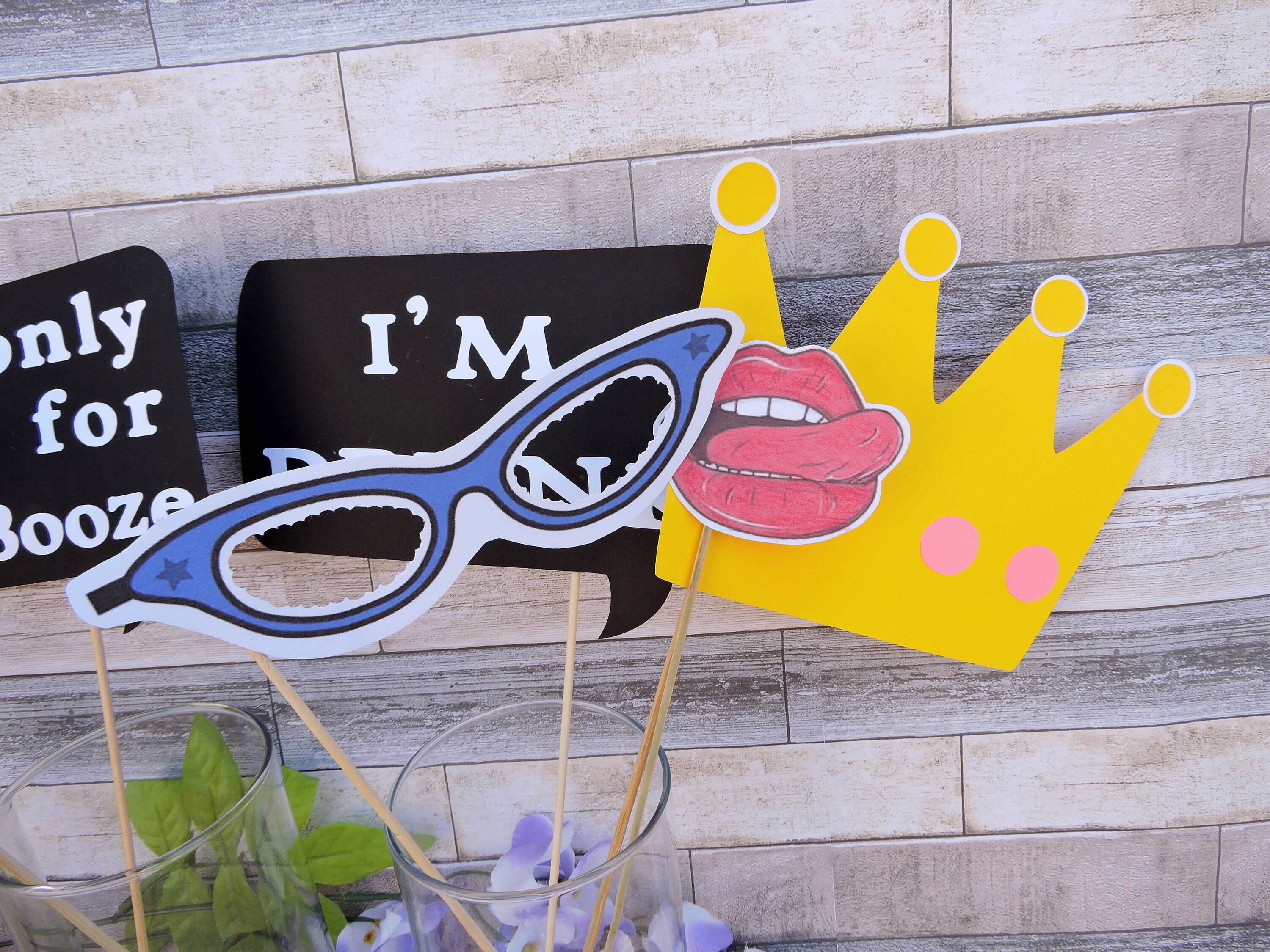 Photo Booth Props Birthday Party Props Wedding Props Photo Etsy