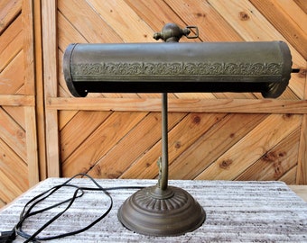 Vintage Brass Desk Lamp