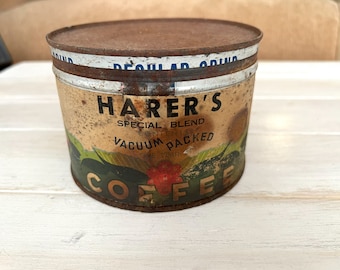 Summer Girl Vintage Coffee Tin Can - Kansas City Collectible - Etsy