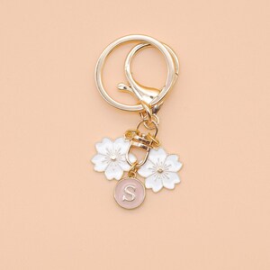Custom Cherry Blossom Flowers Keychain